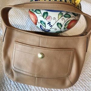 Pebble Leather Coach Bag